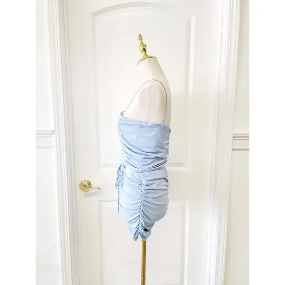 Adjustable Ruched Short Set - Picture 3 of 5